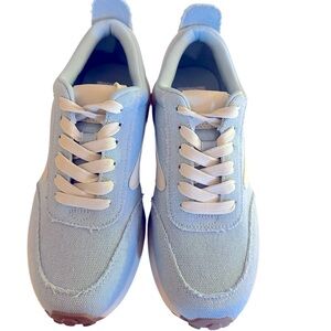 DV by Dolce Vita Light Blue and White Sneakers